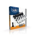 Chess Set 13.75" Glass We14-2115 Black/clear