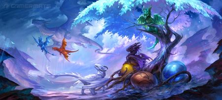 Gamermat Deskmat Baby Dragons 3