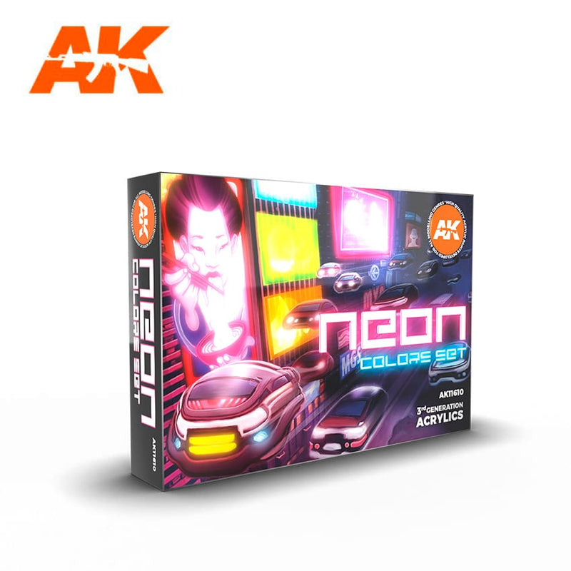 AK Interactive Paint Set 3G Neon Color