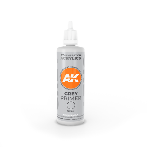 AK Interactive 3rd Gen Grey Primer 100ml
