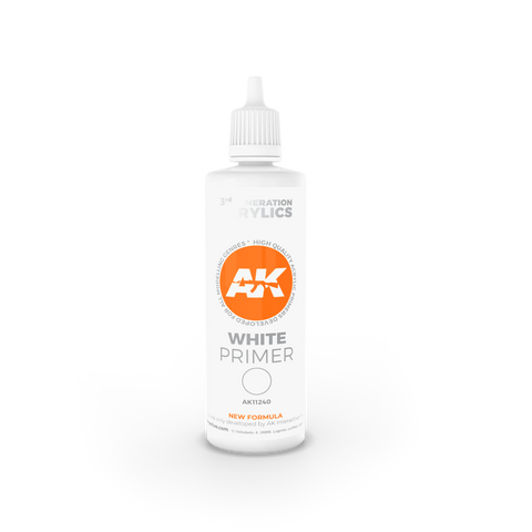 AK Interactive 3rd Gen White Primer 100ml