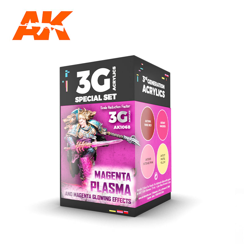 AK Interactive Paint Set Magenta Plasma and Glow Effect