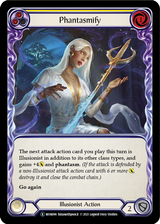 Phantasmify (Yellow) [U-MON096-RF] Unlimited Rainbow Foil