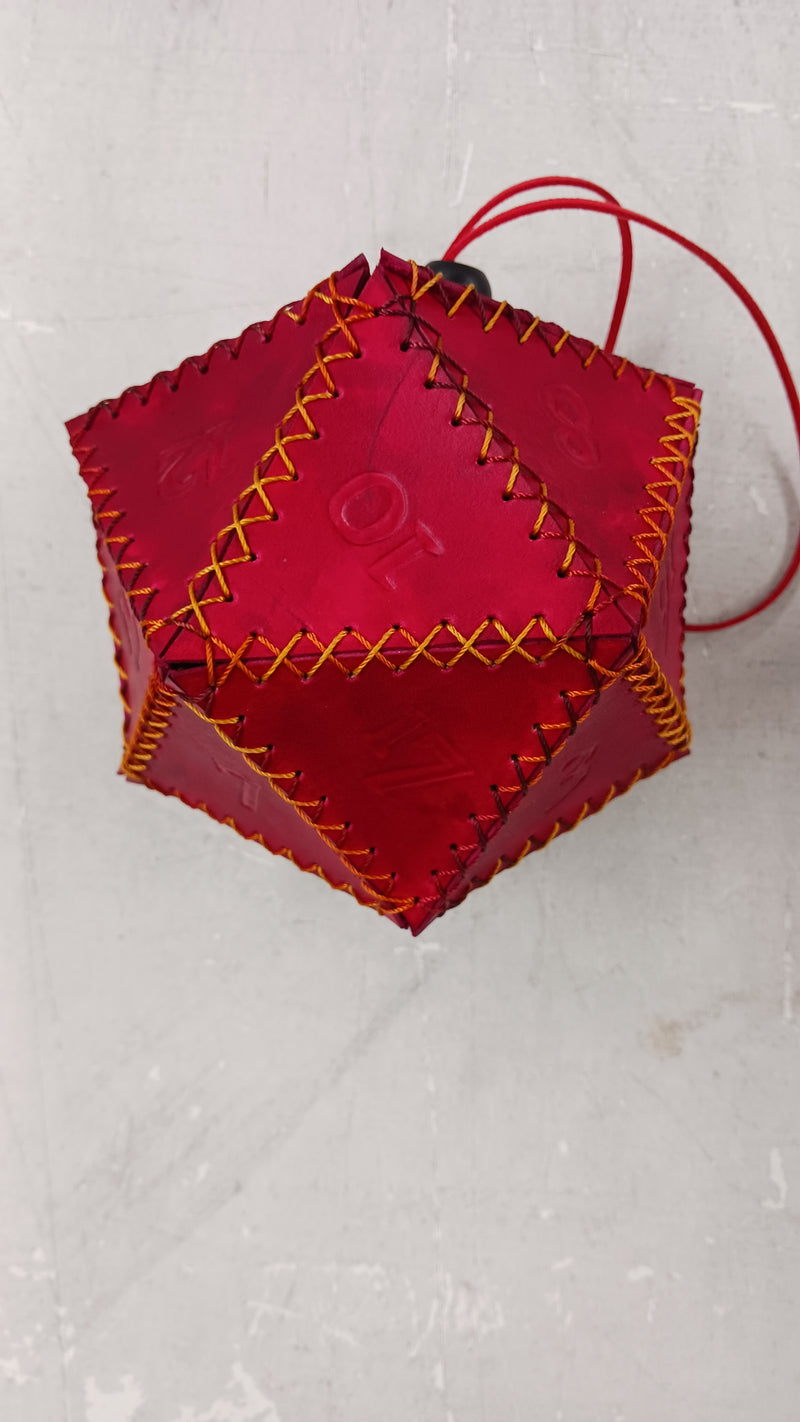 Keystone Leatherworks Leather D20 Dice Bag