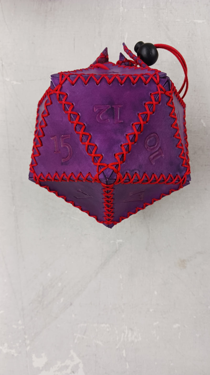 Keystone Leatherworks Leather D20 Dice Bag