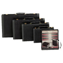 Backgammon 15" Black Suede     We22-5115