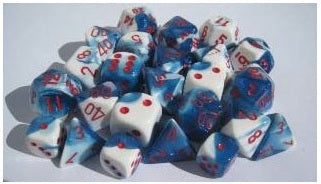 Chessex 12d6 Gemini Astral Blue-white/red