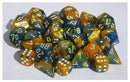 Chessex  36d6 Gemini Masquerade-yellow/white