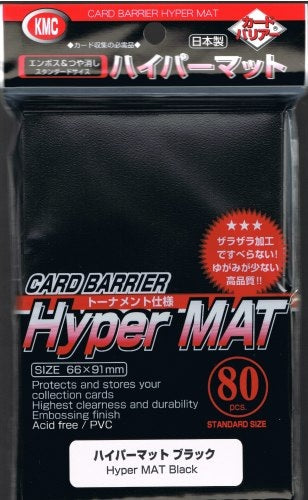 KMC Sleeves: Hyper MAT Black (80)