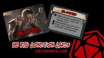 Dungeons and Dragons 5th Edition Condition Cards