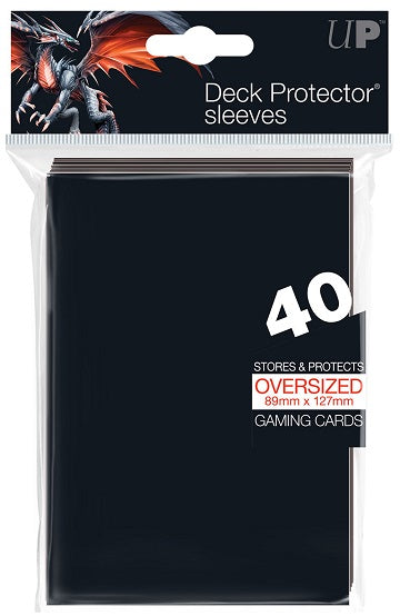 Ultra PRO Sleeves: Deck Protector Oversized Black (40)