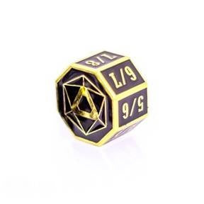 Die Hard Dice Mtg Goyf Rox Counter Shiny Gold W/black Die Hard Dice Mtg Goyf Rox Counter Shiny Gold W/black