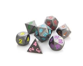 Die Hard Dice Rpg Dice Set Gunmetal Rainbow