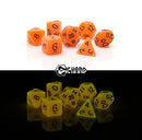 Die Hard Dice Poly Dice Glow In The Dark Orange