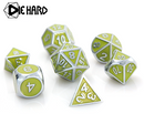 Die Hard Dice Gemstone Dice Set Silver Titanite