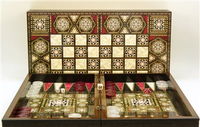 Backgammon 20" Pearl Mosaic