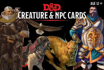 Dungeons and Dragons 5th Edition Creature And Npc Cards