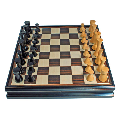 Chess Set 15" Black/storage    We26-6115