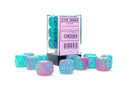 Chessex 12D6 Gemini Gel Green-Pink/Blue Luminary
