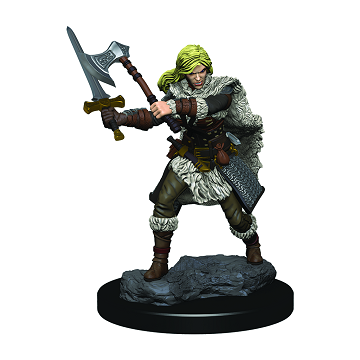 Wizkids D&D Miniature 93020 Human Female Barbarian Prepainted