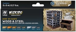 Vallejo Wizkids Premium Set Wood And Steel