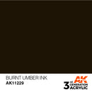 AK Interactive 3rd Gen Acrylic Burnt Umber INK 17 ml