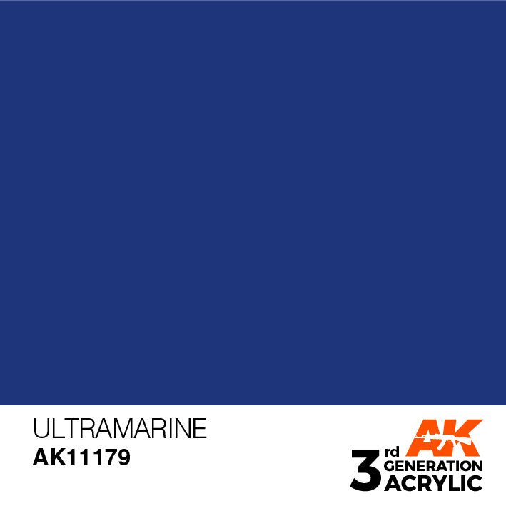 AK Interactive 3rd Gen Acrylic Ultramarine 17ml