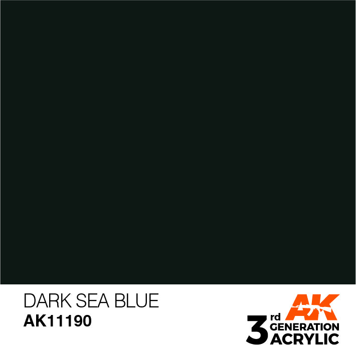 AK Interactive 3rd Gen Acrylic Dark Sea Blue 17ml