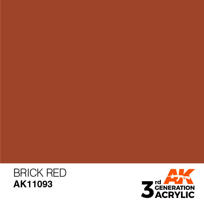 AK Interactive 3rd Gen Acrylic Brick Red 17ml