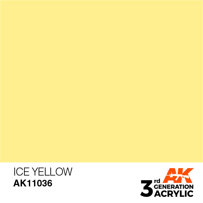 AK Interactive 3rd Gen Acrylic Ice Yellow 17ml