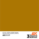 AK Interactive 3rd Gen Acrylic Golden Brown 17ml
