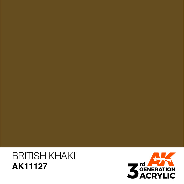 AK Interactive 3rd Gen Acrylic British Khaki 17ml