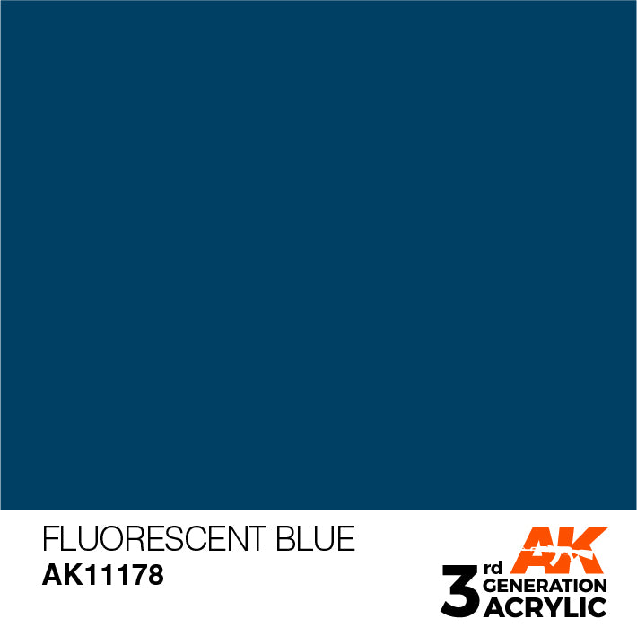 AK Interactive 3rd Gen Acrylic Fluorescent Blue 17ml