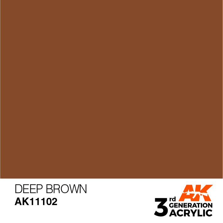 AK Interactive 3rd Gen Acrylic Deep Brown Intense 17ml