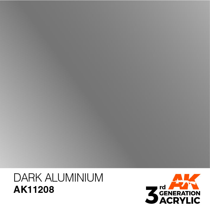 AK Interactive 3rd Gen Acrylic Dark Aluminium Metallic 17ml