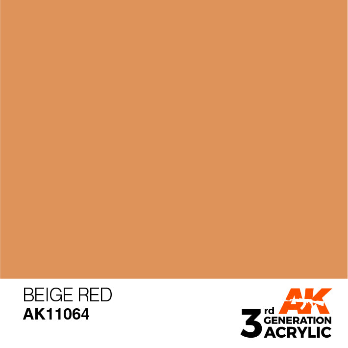 AK Interactive 3rd Gen Acrylic Beige Red 17ml