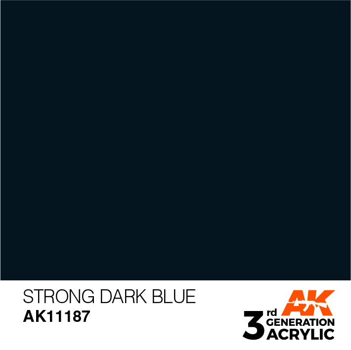 AK Interactive 3rd Gen Acrylic Strong Dark Blue 17ml