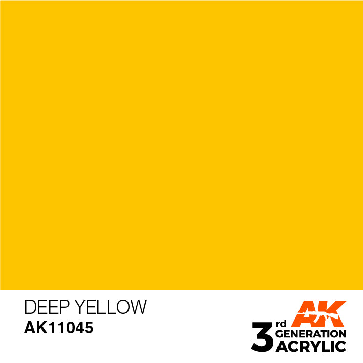 AK Interactive 3rd Gen Acrylic Deep Yellow Intense 17ml