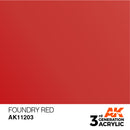 AK Interactive 3rd Gen Acrylic Foundry Red Metallic 17ml