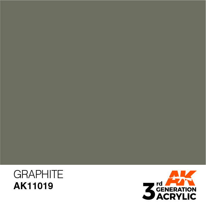 AK Interactive 3rd Gen Acrylic Graphite 17ml