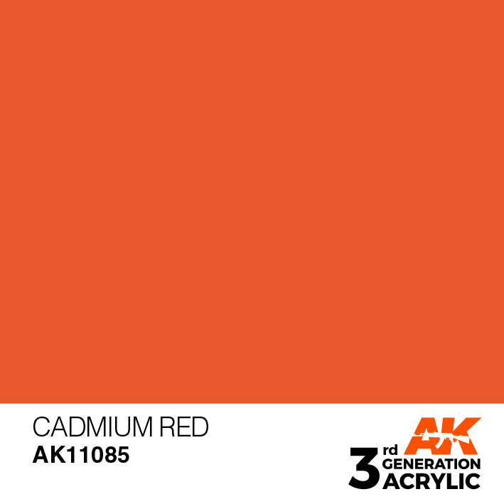 AK Interactive 3rd Gen Acrylic Cadmium Red 17ml