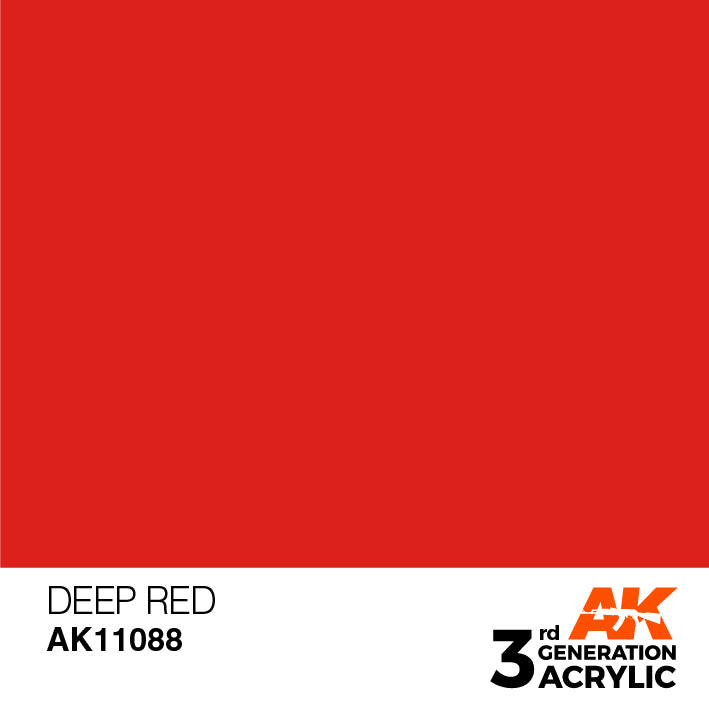 AK Interactive 3rd Gen Acrylic Deep Red Intense 17ml