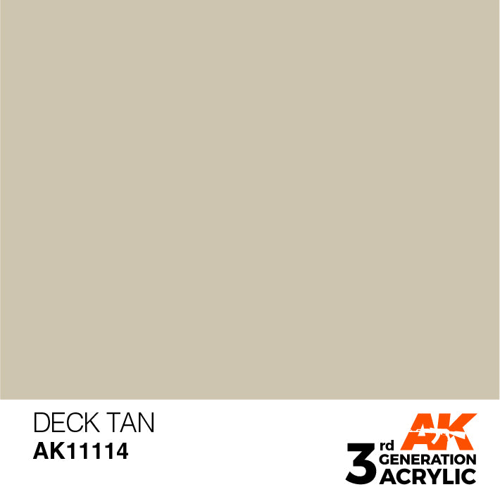 AK Interactive 3rd Gen Acrylic Deck Tan 17ml