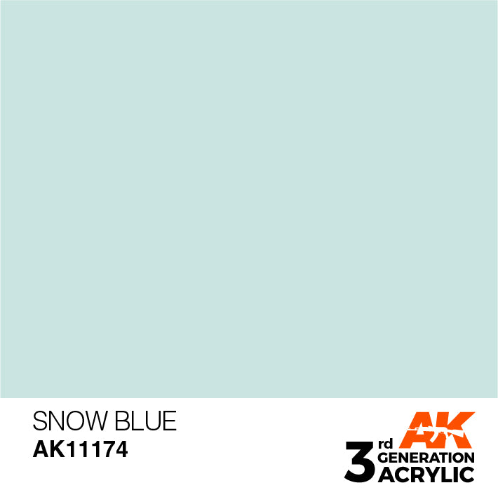 AK Interactive 3rd Gen Acrylic Snow Blue 17ml