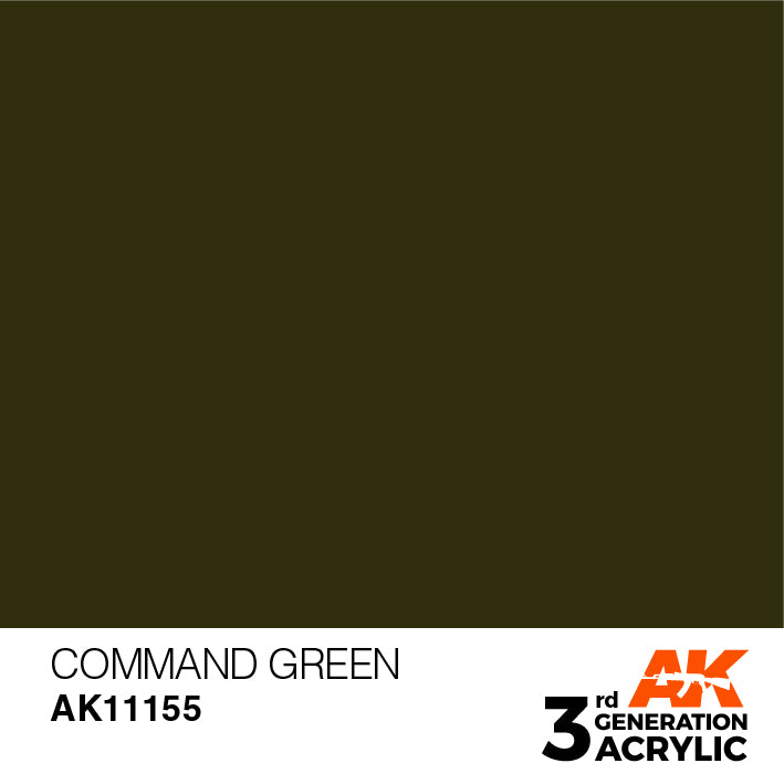 AK Interactive 3rd Gen Acrylic Command Green 17ml