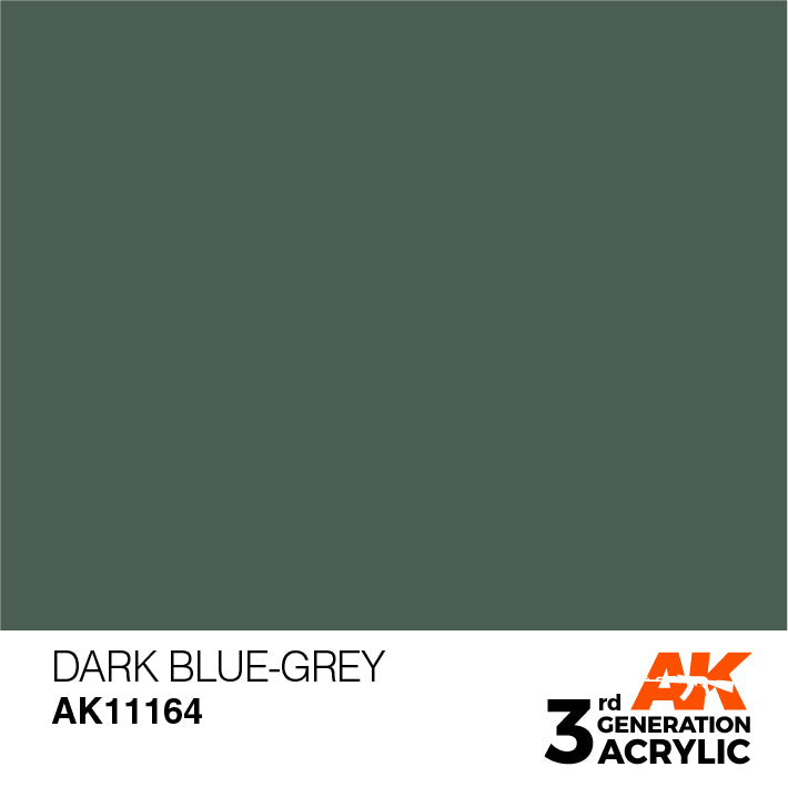 AK Interactive 3rd Gen Acrylic Dark Blue-Grey 17ml