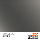 AK Interactive 3rd Gen Acrylic Gun Metal 17ml