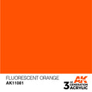 AK Interactive 3rd Gen Acrylic Fluorescent Orange 17ml