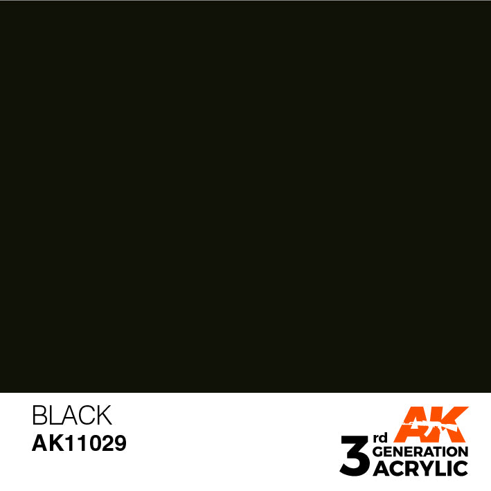 AK Interactive 3rd Gen Acrylic Black Intense 17ml