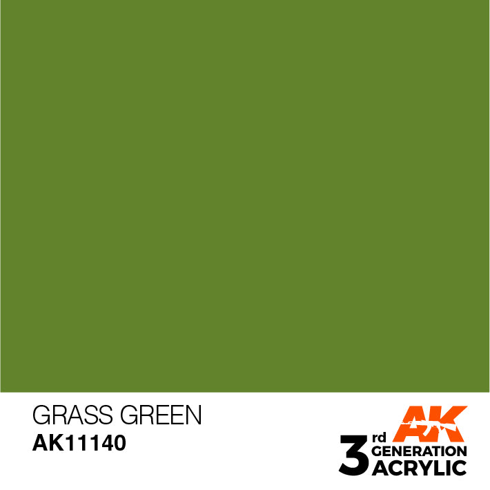 AK Interactive 3rd Gen Acrylic Grass Green 17ml